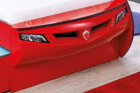 CARBED Кровать-машина Coupe с выдвижной кроватью Red 20.03.1306.00 в Бородино - borodino.katalogmebeli.com | фото 2
