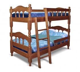 Детская двухъярусная кровать Точенка Венге 2 Распродажа в Бородино - borodino.katalogmebeli.com | фото