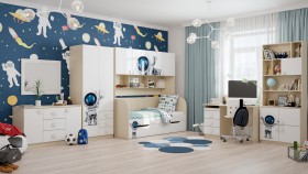 Детская комната Санни (Белый/корпус Клен) в Бородино - borodino.katalogmebeli.com | фото 3