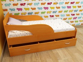 Кровать детская Максимка Млечный дуб/Венге в Бородино - borodino.katalogmebeli.com | фото 4