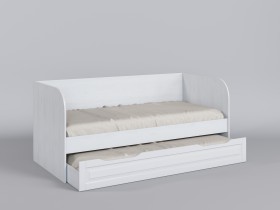 Диван-кровать Классика (Белый/корпус Выбеленное дерево) в Бородино - borodino.katalogmebeli.com | фото 1