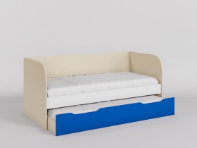 Диван-кровать Скай (Синий/Белый/корпус Клен) в Бородино - borodino.katalogmebeli.com | фото