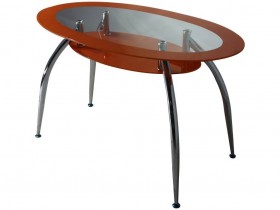DT 445 стол обеденный оранжевый (ноги крашеные) в Бородино - borodino.katalogmebeli.com | фото
