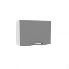Гарда ВПГ 600 шкаф верхний горизонтальный высокий (Белый Эмалит/корпус Серый) в Бородино - borodino.katalogmebeli.com | фото