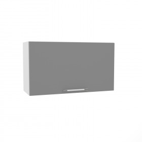 Гарда ВПГ 800 шкаф верхний горизонтальный высокий (Белый Эмалит/корпус Серый) в Бородино - borodino.katalogmebeli.com | фото