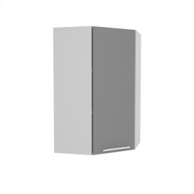 Гарда ВПУ 550 шкаф верхний угловой высокий (Белый Эмалит/корпус Серый) в Бородино - borodino.katalogmebeli.com | фото