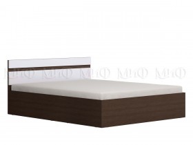 Ким кровать 1,4 (Венге/белый глянец) в Бородино - borodino.katalogmebeli.com | фото 1