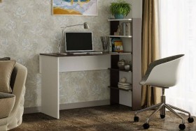 Компьютерный стол №3 (Венге/Белый) в Бородино - borodino.katalogmebeli.com | фото