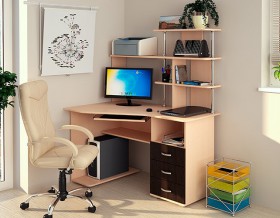 Компьютерный стол Форест NEW (венге/лоредо) в Бородино - borodino.katalogmebeli.com | фото