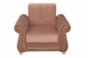 Кресло для отдыха "Порто" (велюр киви корица / микровельвет крем) в Бородино - borodino.katalogmebeli.com | фото 8