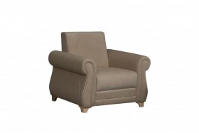 Кресло для отдыха "Порто" (велюр киви латте / микровельвет крем) в Бородино - borodino.katalogmebeli.com | фото 1