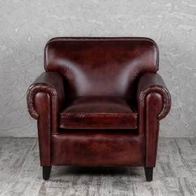 Кресло кожаное Элегант (Бордовый) в Бородино - borodino.katalogmebeli.com | фото 7