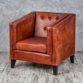 Кресло кожаное Лофт Аристократ (ширина 1100 мм) в Бородино - borodino.katalogmebeli.com | фото 2