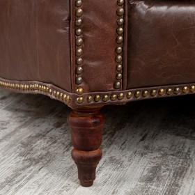 Кресло кожаное Лофт Аристократ (ширина 1100 мм) в Бородино - borodino.katalogmebeli.com | фото 3