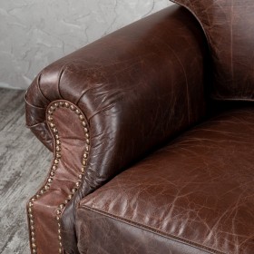 Кресло кожаное Лофт Аристократ (ширина 1100 мм) в Бородино - borodino.katalogmebeli.com | фото 5