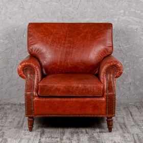 Кресло кожаное Лофт Аристократ (кожа буйвола) в Бородино - borodino.katalogmebeli.com | фото 8