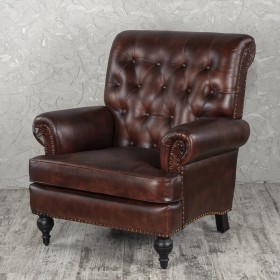 Кресло кожаное Лофт Чарльз в Бородино - borodino.katalogmebeli.com | фото