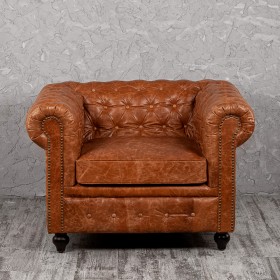Кресло кожаное Лофт Честер (кожа буйвола) в Бородино - borodino.katalogmebeli.com | фото 7