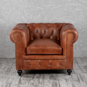 Кресло кожаное Лофт Честер (кожа) в Бородино - borodino.katalogmebeli.com | фото 6