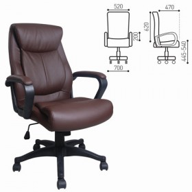 Кресло офисное BRABIX Enter EX-511 (коричневый) в Бородино - borodino.katalogmebeli.com | фото