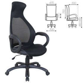Кресло офисное BRABIX Genesis EX-517 (черное) в Бородино - borodino.katalogmebeli.com | фото 1
