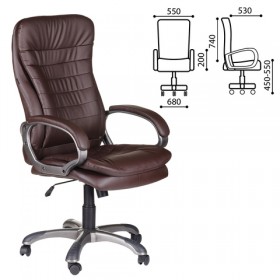 Кресло офисное BRABIX Omega EX-589 (коричневое) в Бородино - borodino.katalogmebeli.com | фото