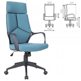 Кресло офисное BRABIX Prime EX-515 (голубая ткань) в Бородино - borodino.katalogmebeli.com | фото
