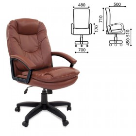 Кресло офисное BRABIX Trend EX-568 (коричневый) в Бородино - borodino.katalogmebeli.com | фото 1