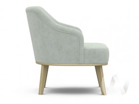 Кресло отдыха Комфорт-5 низкая спинка (бесцветный лак/FRESCA BRILLIANT) в Бородино - borodino.katalogmebeli.com | фото 2