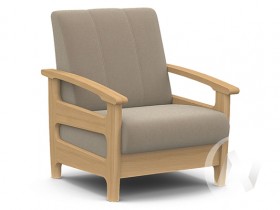 Кресло для отдыха Омега (бук лак/CATANIA LATTE) в Бородино - borodino.katalogmebeli.com | фото