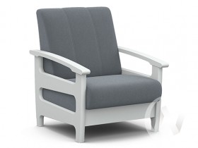 Кресло для отдыха Омега (снег лак/CATANIA SILVER) в Бородино - borodino.katalogmebeli.com | фото