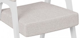 Кресло «Техас 1» (Белый матовый/Шенилл Estetica Vanille №220) в Бородино - borodino.katalogmebeli.com | фото 3