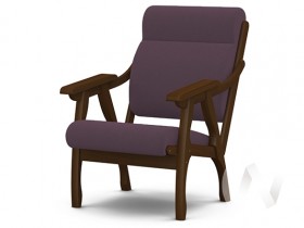 Кресло Вега-10 (орех лак/ULTRA PLUM) в Бородино - borodino.katalogmebeli.com | фото 1