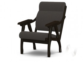 Кресло Вега-10 (венге лак/ULTRA GRAFIT) в Бородино - borodino.katalogmebeli.com | фото 1