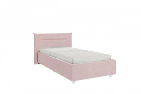 Кровать 0.9 Альба с основанием (Нежно-розовый велюр) в Бородино - borodino.katalogmebeli.com | фото