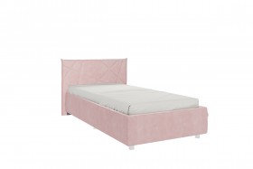 Кровать 0.9 Бест с основанием (Нежно-розовый велюр) в Бородино - borodino.katalogmebeli.com | фото 1