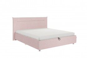 Кровать 1,6 Альба (Нежно-розовый велюр/под-мех) в Бородино - borodino.katalogmebeli.com | фото 1