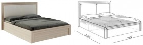 Кровать 1,6 Глэдис (М32) с подъемным механизмом в Бородино - borodino.katalogmebeli.com | фото 2