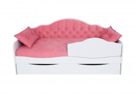 Кровать 170 серии Иллюзия Лайт 1 ящик 89 Розовый (подушки) в Бородино - borodino.katalogmebeli.com | фото