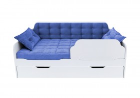Кровать 170 серии Спорт Лайт 1 ящик 85 Синий (подушки) в Бородино - borodino.katalogmebeli.com | фото 1