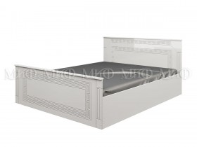 Кровать Афина-1 1,4 м (Белый/Белый глянец) в Бородино - borodino.katalogmebeli.com | фото 1