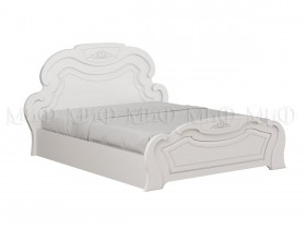 Кровать 1,4м Александрина (Белый/Белый глянец) в Бородино - borodino.katalogmebeli.com | фото