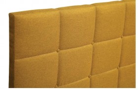 Кровать "Диана" ш. 1400 (Н=1010мм) (жаккард горчица) в Бородино - borodino.katalogmebeli.com | фото 5
