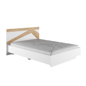 Кровать двухспальная 1,4м Теодора (белый/дуб крафт золотой) в Бородино - borodino.katalogmebeli.com | фото