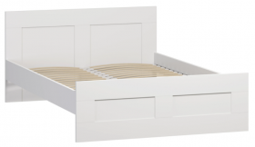 Кровать двухспальная Сириус 1600мм белый в Бородино - borodino.katalogmebeli.com | фото