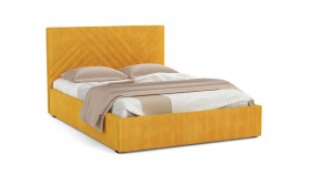 Кровать Гамма ш. 1400 (без основания для хранения) (велюр тенерифе куркума) в Бородино - borodino.katalogmebeli.com | фото