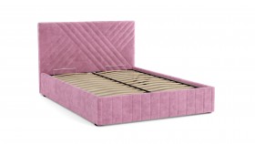 Кровать Гамма ш. 1400 (без основания для хранения) (велюр тенерифе розовый) в Бородино - borodino.katalogmebeli.com | фото 3
