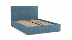 Кровать Гамма ш. 1400 (с основанием для хранения) (велюр тенерифе дасти блю) в Бородино - borodino.katalogmebeli.com | фото 2