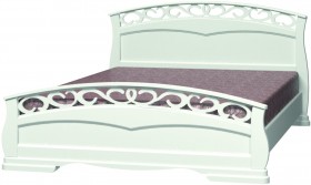 Кровать Грация-1 из массива сосны 1600*2000 Орех в Бородино - borodino.katalogmebeli.com | фото 9