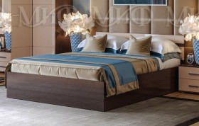 Кровать Нэнси 1,4м (Венге/капучино глянец) в Бородино - borodino.katalogmebeli.com | фото 1